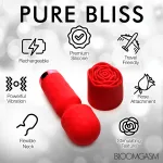 Pleasure Rose-Petite Mini Silicone Rose Wand - Red Vibrators XR Brands