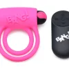 Bang - Silicone Cock Ring and Bullet With Remote Control - Pink Vibrators XR Brands
