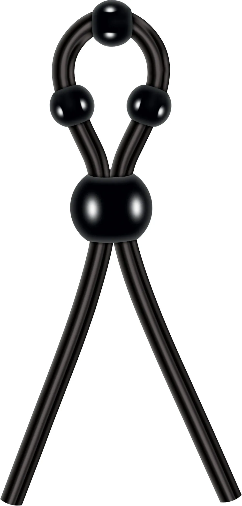Ultimate Silicone Lasso - Black Cockrings | Adjustable Evolved Novelties