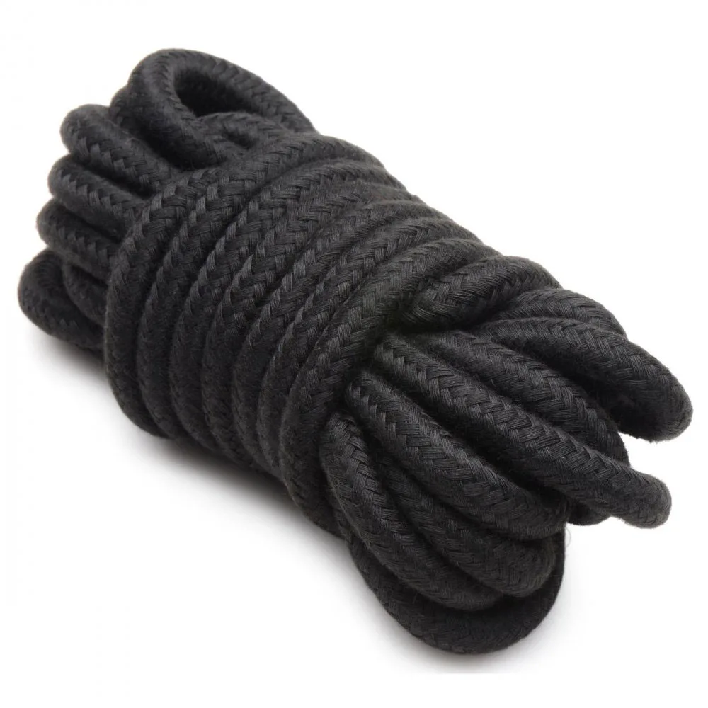 Hook Up 10 Piece Plush Bondage Set - Black BDSM & Kink XR Brands