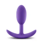 Luxe - Wearable Vibra Slim Plug - Small - Purple Anal Play Blush