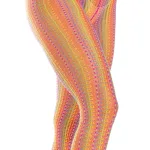 Rainbow Crochet Net Tights - One Size - Multicolor Hosiery & Garters Leg Avenue