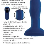 Sway With Me - Navy Blue Vibrators Evolved Novelties