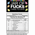 Jar of Fucks I Have to Give 2lb Tart Candy Edible | X-Rated Candy Little Genie