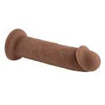 7 Inch Girthy Vibrating Dong - Dark Vibrators Evolved Novelties