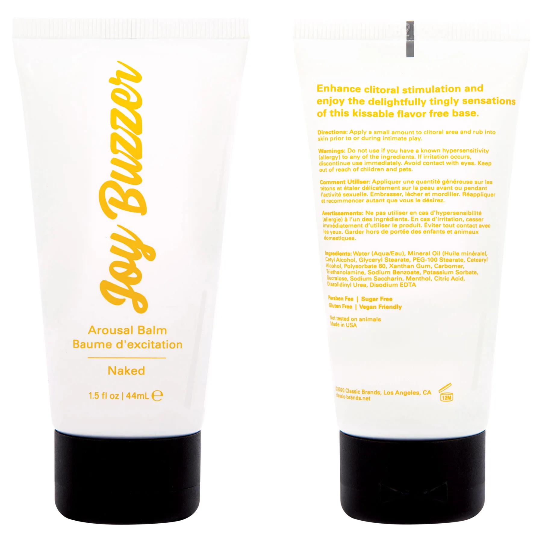 Joy Buzzer - Naked - 1.5 Fl. Oz./ 44ml Lubes & Essentials Jelique Products