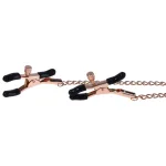 Brat Charmed Nipple Clamps - Rose Gold Nipple Stimulators | Nipple Jewelry Sportsheets