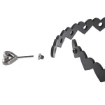 Heart Day Collar - Black BDSM & Kink Sportsheets