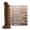 Dr. Skin Plus - 6 Inch Posable Dildo - Chocolate Dildos Blush