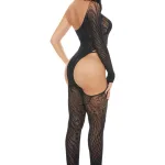 Star Sign Bodystocking Black - Os Teddies & Bodysuits Pink Lipstick