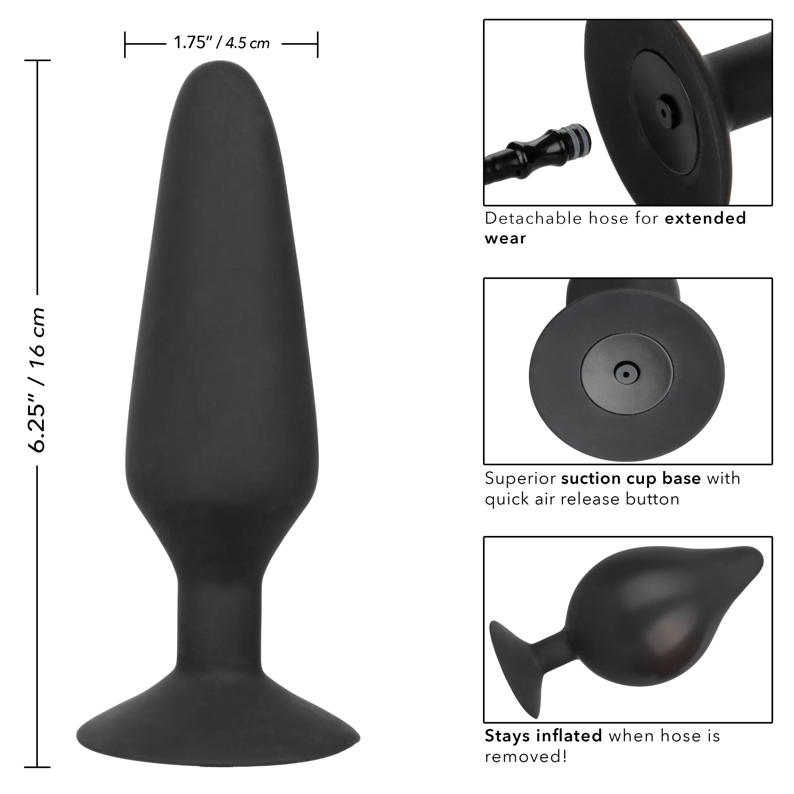 Xl Silicone Inflatable Plug Anal Play CalExotics