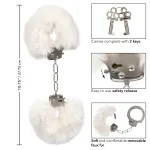 Ultra Fluffy Furry Cuffs - White BDSM & Kink CalExotics