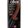 7.5 Inch Thrusting Cock With Balls - Brown Vibrators Pipedream