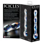 Icicles No. 8 - Clear / Blue Vibrators Pipedream