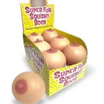 Super Fun Squishy Boobs Display 12 Ct. Novelty Little Genie