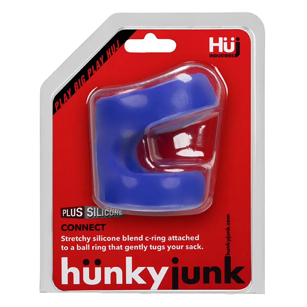 Hunkyjunk Connect Cock Ball Tugger - Colbalt Lubes & Essentials Oxballs