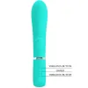 Thomas Super Soft Silicone Rabbit Vibrator - Turquoise Vibrators Pretty Love