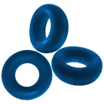 Fat Willy 3-Pack Jumbo C-Rings - Space Blue Smoking Oxballs
