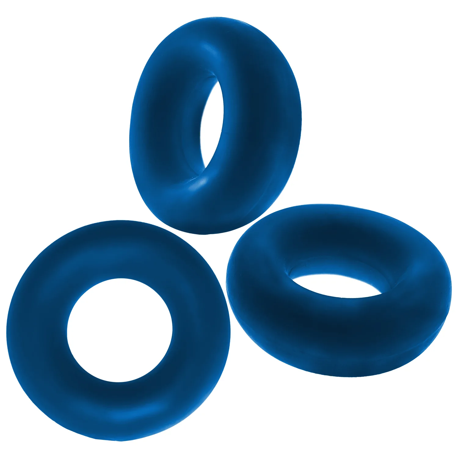 Fat Willy 3-Pack Jumbo C-Rings - Space Blue Smoking Oxballs