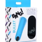 Bang Vibrating Bullet With Remote Control - Blue Vibrators XR Brands