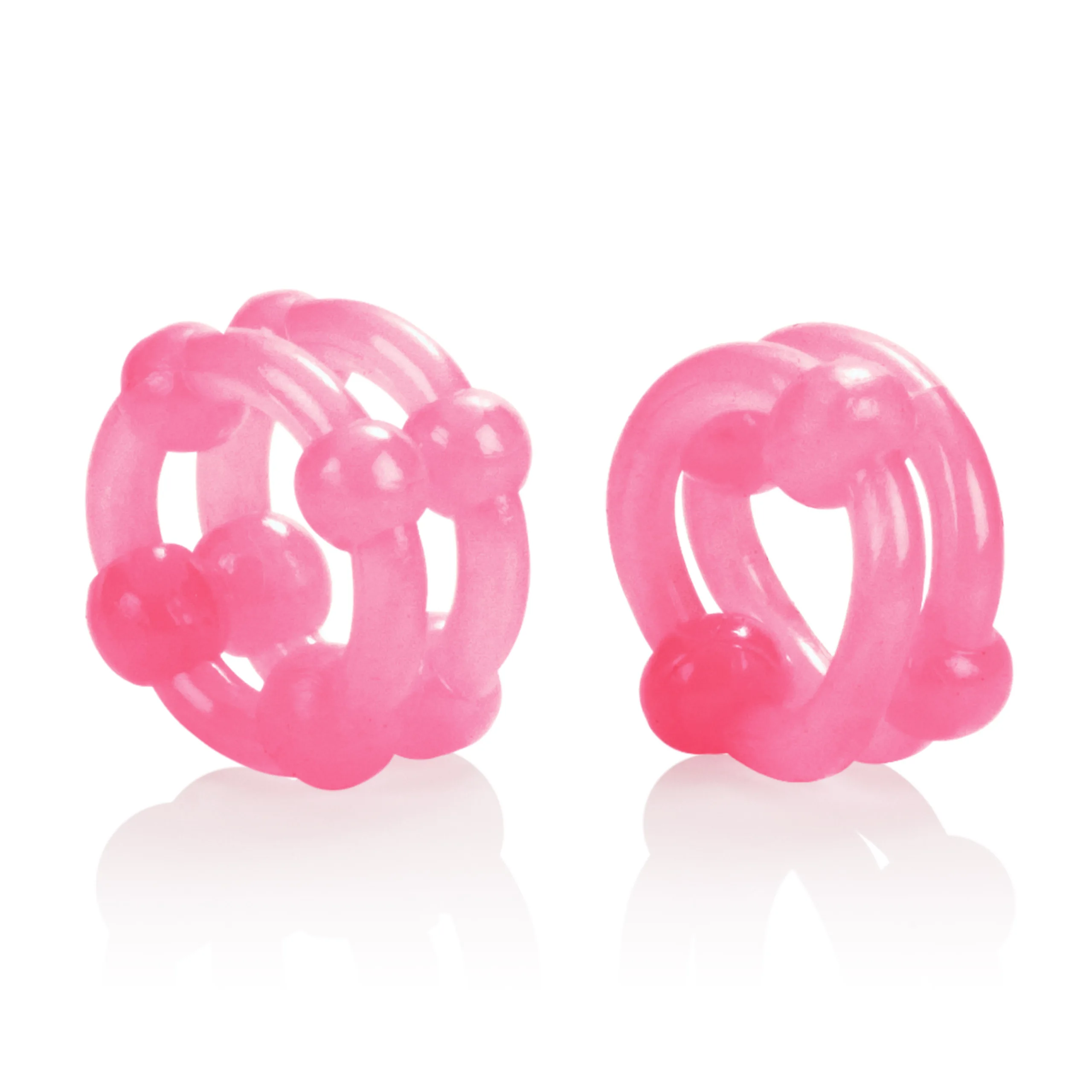 Island Rings - Double Stacker - Pink Lubes & Essentials CalExotics