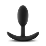 Luxe - Wearable Vibra Slim Plug - Small - Black Anal Play Blush