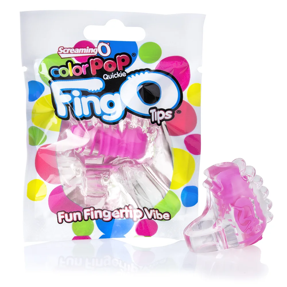 Fingo Tips - Each - Pink Vibrators Screaming O