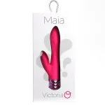Victoria Crystal Gem Dual Vibrator - Pink Vibrators Maia Toys