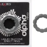 Alpha Liquid Silicone Erect Ring - Gray Enhancers CalExotics