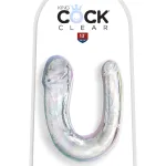 Medium Double Trouble - Clear Dildos Pipedream