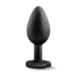 Temptasia - Bling Plug - Small - Black Anal Play Blush