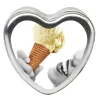 Edible Heart Candle - Vanilla - 4 Oz. Lubes & Essentials Earthly Body