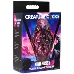 Xeno Pussy Vulva Silicone Grinder - Red/black Vibrators XR Brands