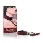 Scandal Collar With Leash BDSM & Kink CalExotics