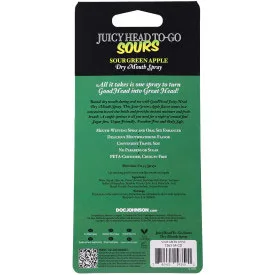 Goodhead Juicyhead Dry Mouth Spray to Go - Sour Green Apple .30 Oz Festival & Rave Doc Johnson