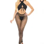 Gives You Hell 3 Pc Set - One Size - Black Panties & Thongs Pink Lipstick