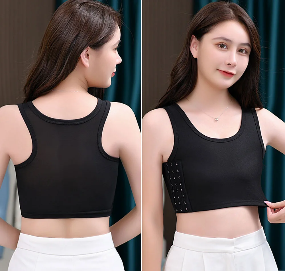 Gender Fluid Chest Compression Binder - Medium - Black BDSM & Kink Voodoo Toys