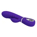 Prescott Super Soft Rabbit Silicone Vibrator - Purple Vibrators Pretty Love