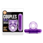 Play With Me - Couples Play - Vibrating Cock Ring - Purple Vibrators Blush