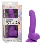 Neon Silicone Studs 6 Inch - Purple Anal Play CalExotics