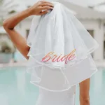 Glitterati Bride Veil - White Novelty Little Genie