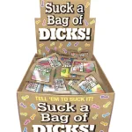 Suck a Bag of Dicks Display 100pk Novelty Little Genie