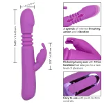 Jack Rabbit Elite Thrusting Rabbit - Purple Vibrators CalExotics