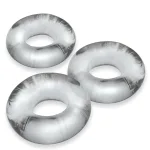Fat Willy 3-Pack Jumbo C-Rings - Clear Smoking Oxballs