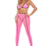 Double Vision 2pc Bra Set - Pink Bras Pink Lipstick