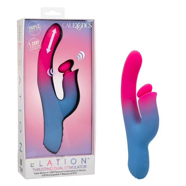 Elation Thrusting Dual Stimulator Vibrators CalExotics