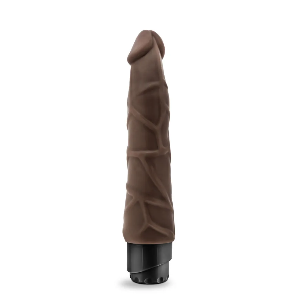 Dr. Skin - Cock Vibe 1 - 9 Inch Vibrating Cock - Chocolate Vibrators Blush