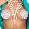 Shell Adhesive Jewel Nipple Sticker - Clear Body & Beauty Leg Avenue