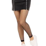 Industrial Net Footless Tights - One Size - Black Hosiery & Garters Leg Avenue