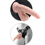 7 Inch Triple Density Cock With Swinging Balls - Light Dildos Pipedream